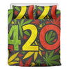 Rasta 420 Print Duvet Cover Bedding Set