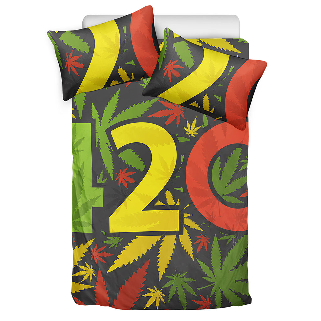 Rasta 420 Print Duvet Cover Bedding Set