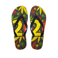 Rasta 420 Print Flip Flops