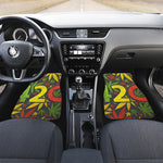 Rasta 420 Print Front and Back Car Floor Mats