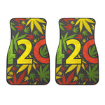 Rasta 420 Print Front Car Floor Mats