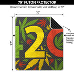 Rasta 420 Print Futon Protector