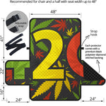 Rasta 420 Print Half Sofa Protector