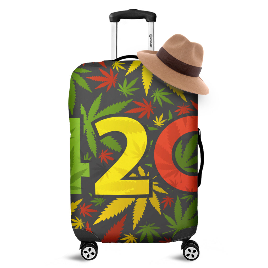 Rasta 420 Print Luggage Cover