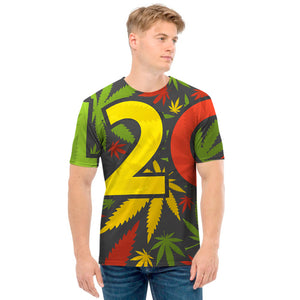 Rasta 420 Print Men's T-Shirt