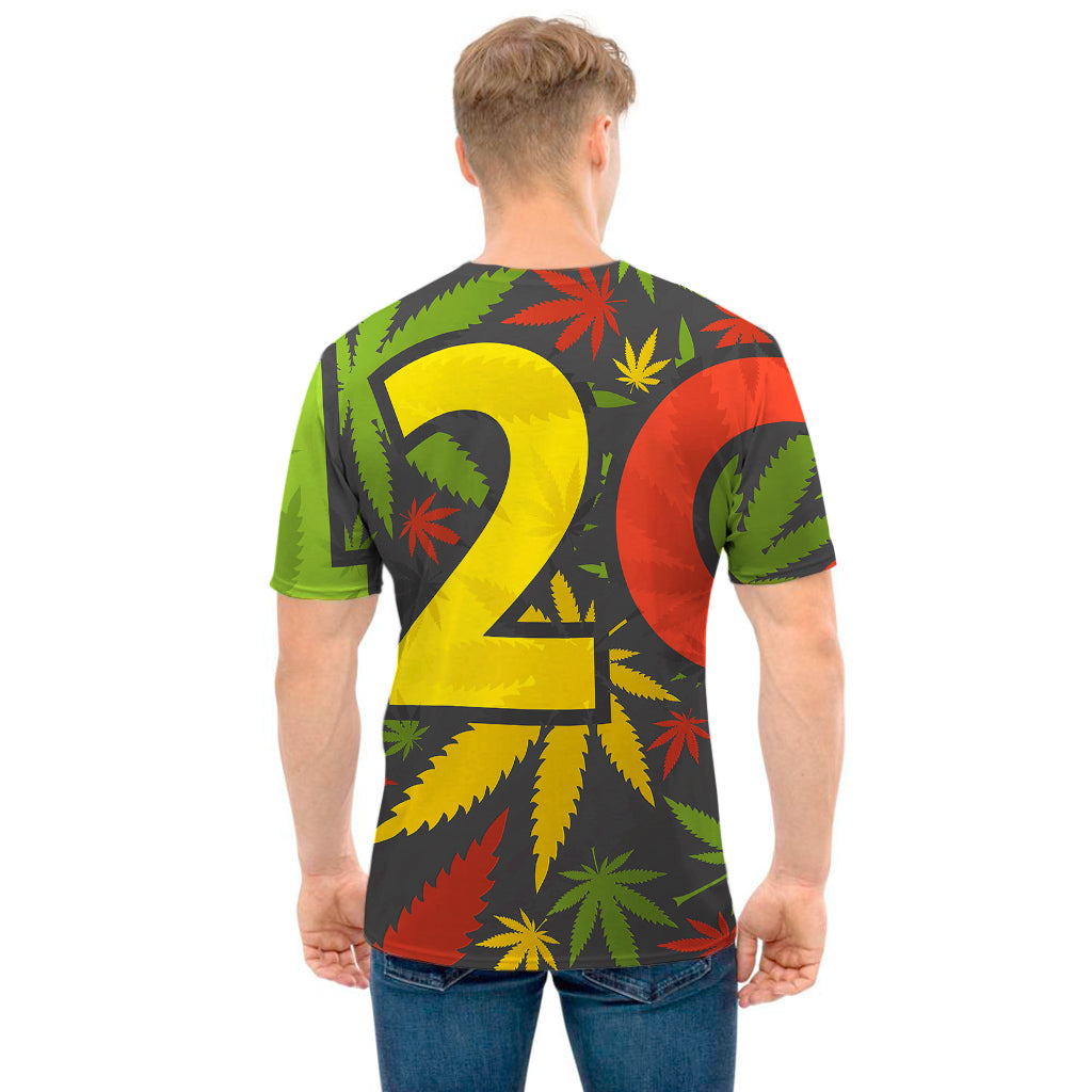 Rasta 420 Print Men's T-Shirt