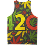 Rasta 420 Print Men's Tank Top