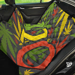 Rasta 420 Print Pet Car Back Seat Cover
