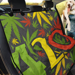 Rasta 420 Print Pet Car Back Seat Cover