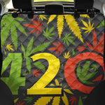 Rasta 420 Print Pet Car Back Seat Cover