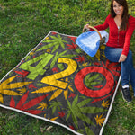 Rasta 420 Print Quilt