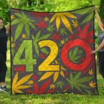 Rasta 420 Print Quilt