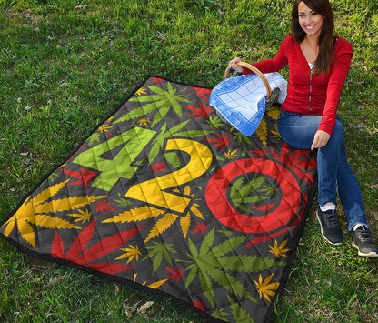 Rasta 420 Print Quilt