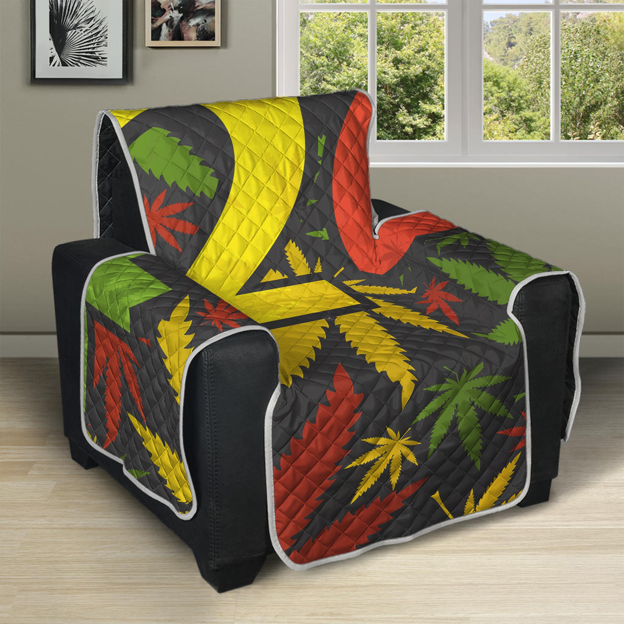 Rasta 420 Print Recliner Protector