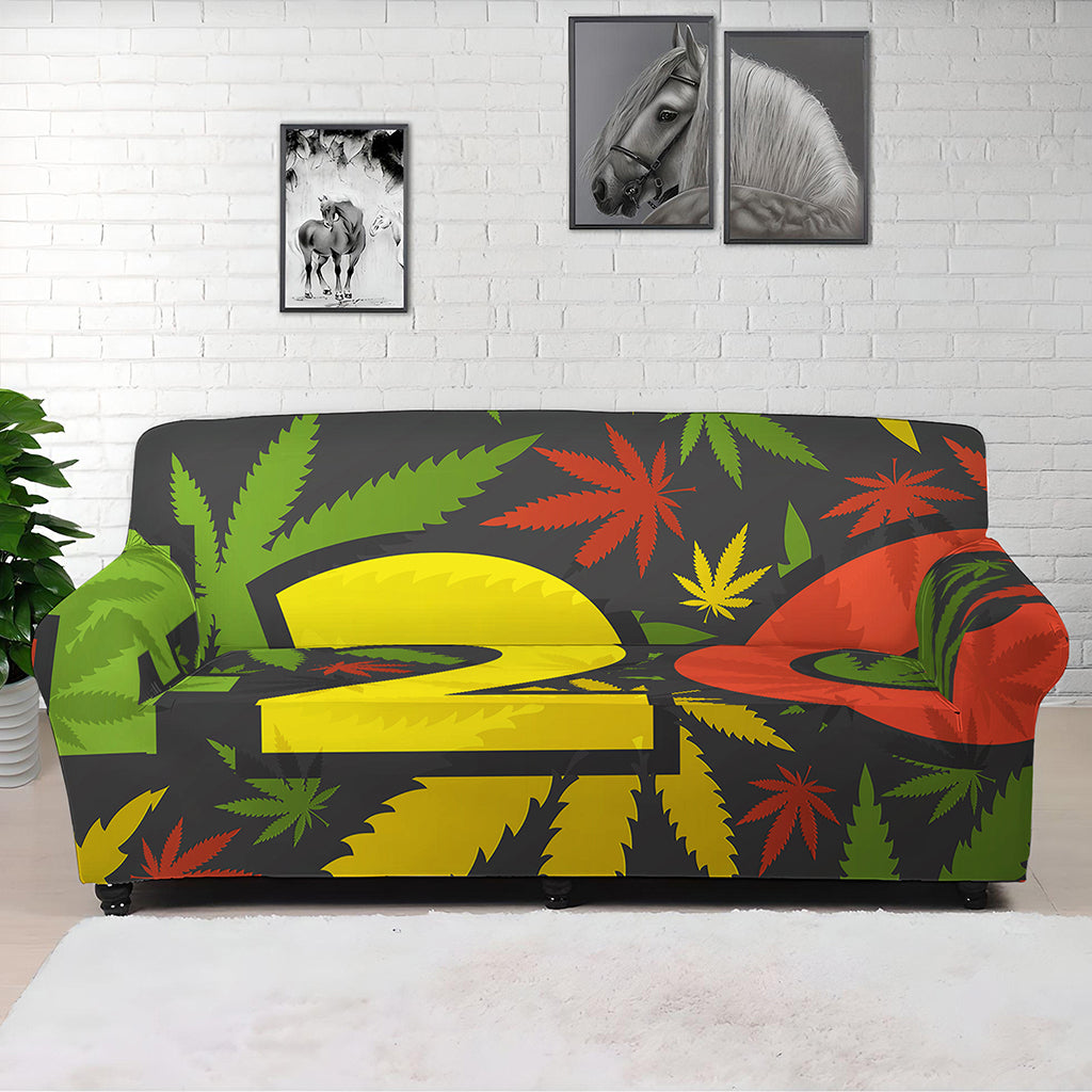 Rasta 420 Print Sofa Cover