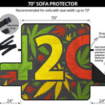 Rasta 420 Print Sofa Protector