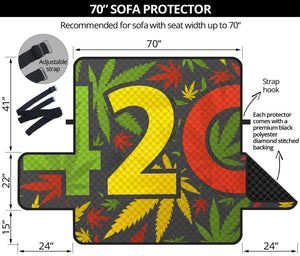 Rasta 420 Print Sofa Protector