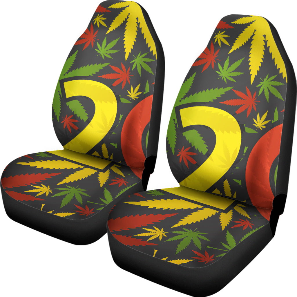 Rasta 420 Print Universal Fit Car Seat Covers
