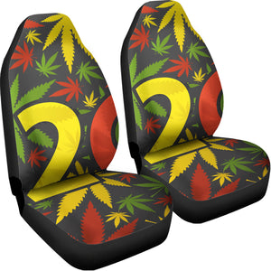 Rasta 420 Print Universal Fit Car Seat Covers