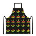 Rasta Flag Pattern Print Apron