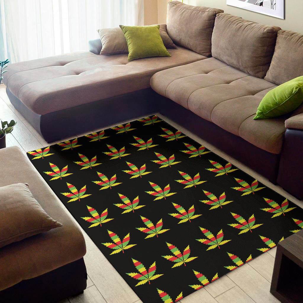 Rasta Flag Pattern Print Area Rug