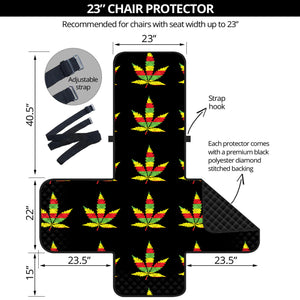 Rasta Flag Pattern Print Armchair Protector