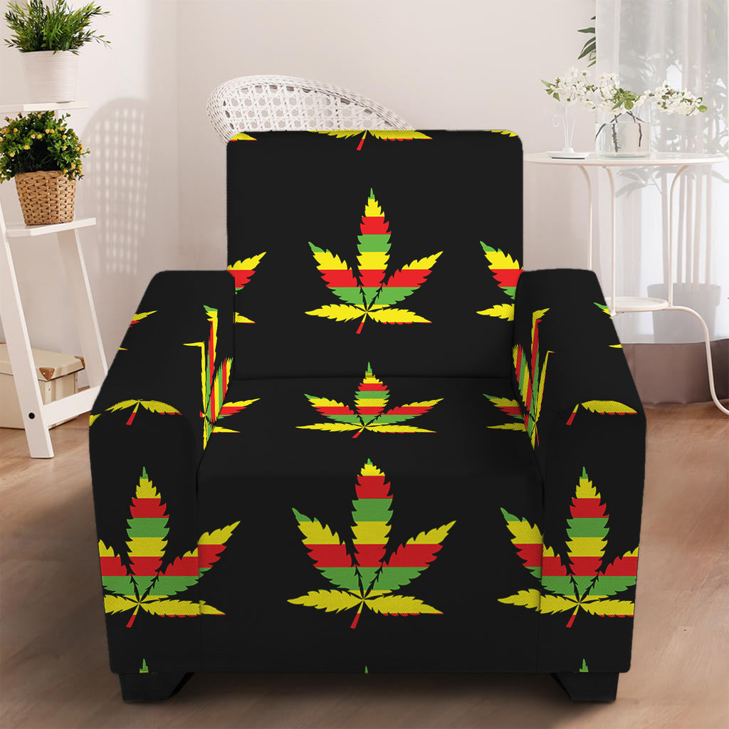 Rasta Flag Pattern Print Armchair Slipcover