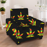 Rasta Flag Pattern Print Armchair Slipcover