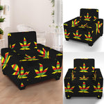 Rasta Flag Pattern Print Armchair Slipcover