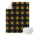 Rasta Flag Pattern Print Blanket
