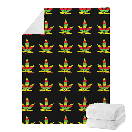 Rasta Flag Pattern Print Blanket