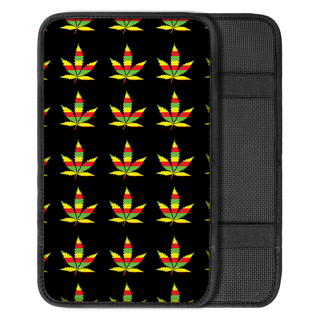 Rasta Flag Pattern Print Car Center Console Cover