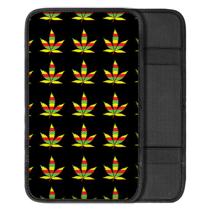 Rasta Flag Pattern Print Car Center Console Cover