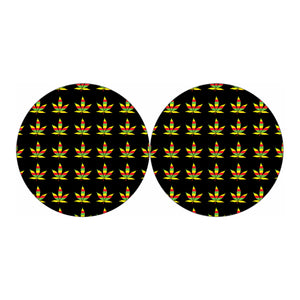 Rasta Flag Pattern Print Car Coasters