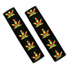 Rasta Flag Pattern Print Car Seat Belt Covers
