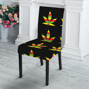 Rasta Flag Pattern Print Dining Chair Slipcover