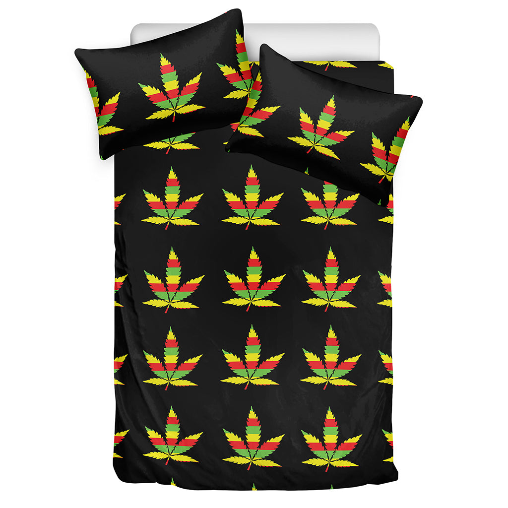 Rasta Flag Pattern Print Duvet Cover Bedding Set