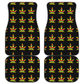 Rasta Flag Pattern Print Front and Back Car Floor Mats