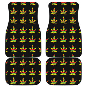 Rasta Flag Pattern Print Front and Back Car Floor Mats