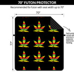 Rasta Flag Pattern Print Futon Protector