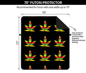 Rasta Flag Pattern Print Futon Protector