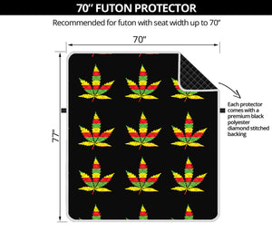 Rasta Flag Pattern Print Futon Protector