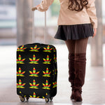 Rasta Flag Pattern Print Luggage Cover