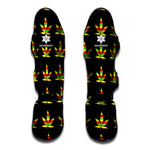 Rasta Flag Pattern Print Muay Thai Shin Guard