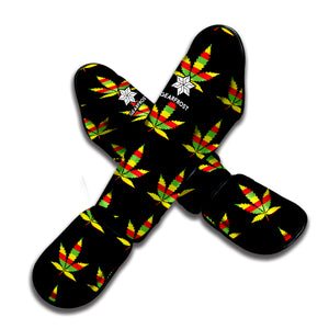 Rasta Flag Pattern Print Muay Thai Shin Guard