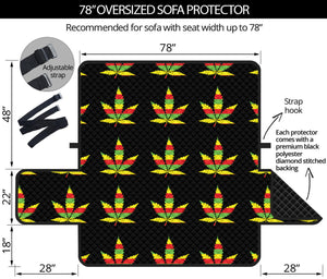 Rasta Flag Pattern Print Oversized Sofa Protector