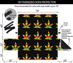 Rasta Flag Pattern Print Oversized Sofa Protector