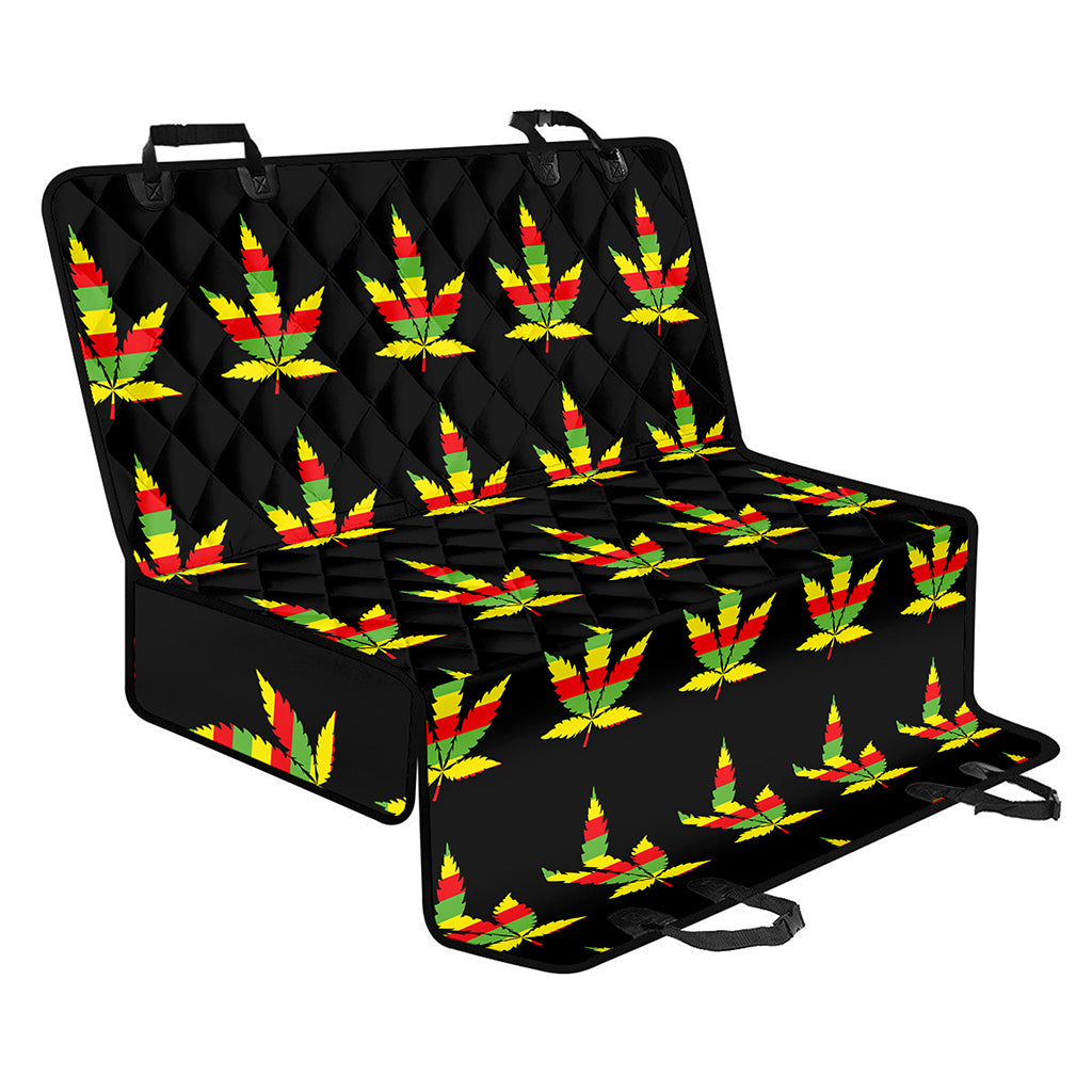 Rasta Flag Pattern Print Pet Car Back Seat Cover