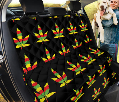 Rasta Flag Pattern Print Pet Car Back Seat Cover