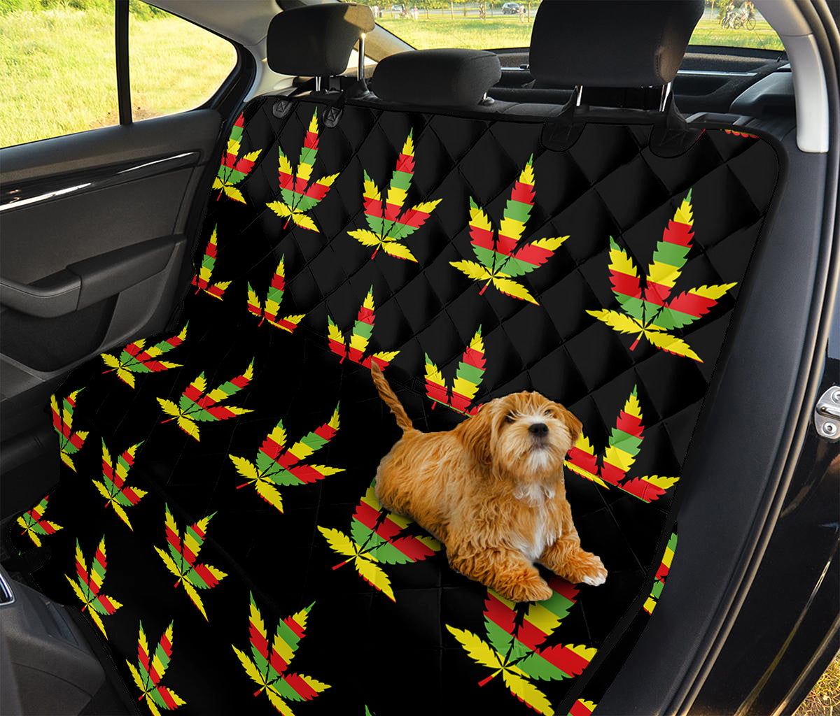 Rasta Flag Pattern Print Pet Car Back Seat Cover